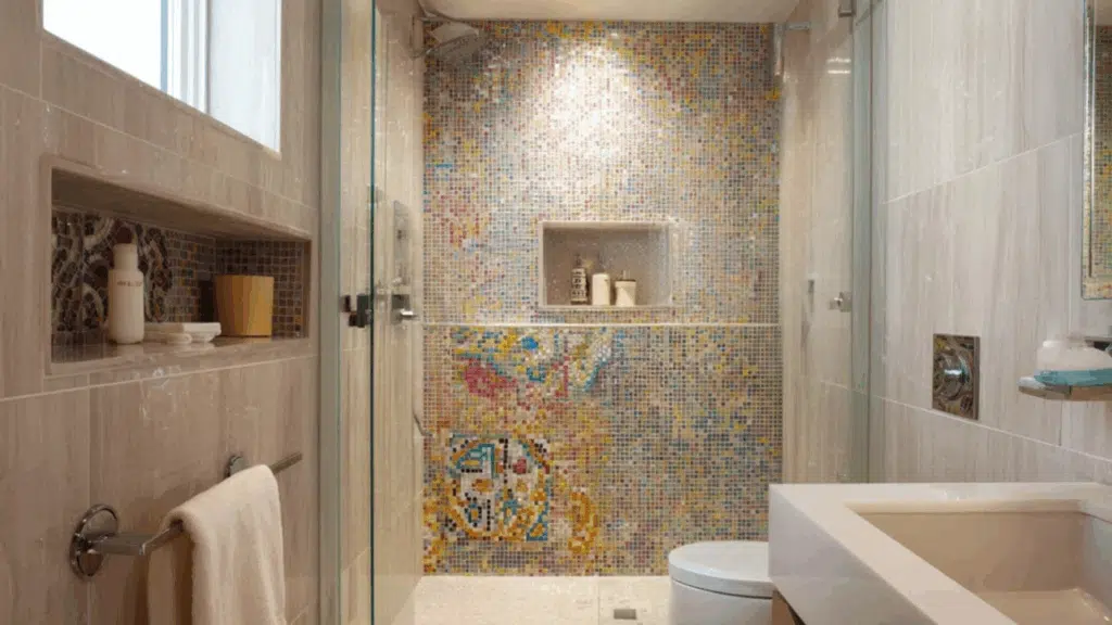 mosaic accent niche