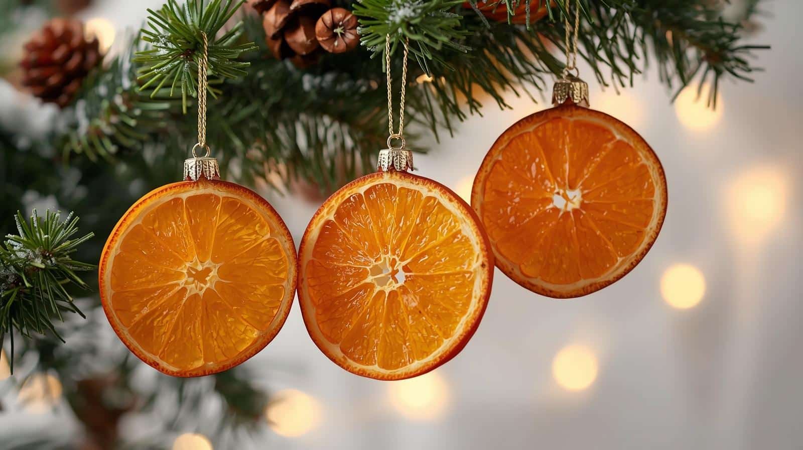 orange slice ornaments