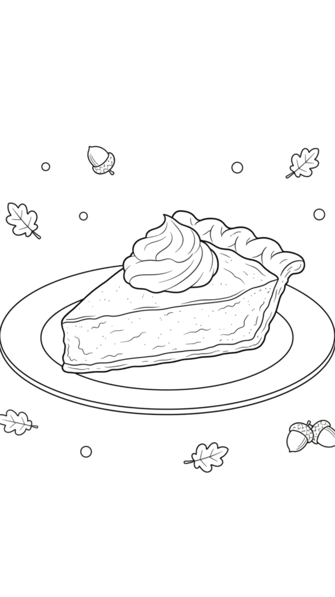 pie making coloring page