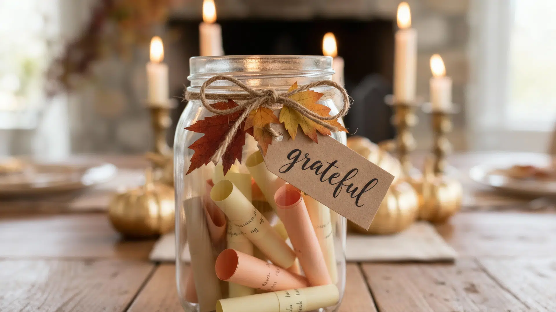 thankful message jar