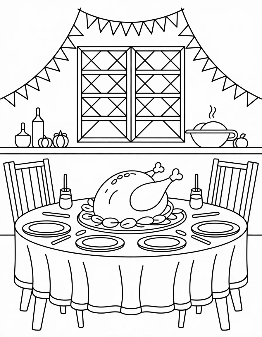 thanksgiving dinner table