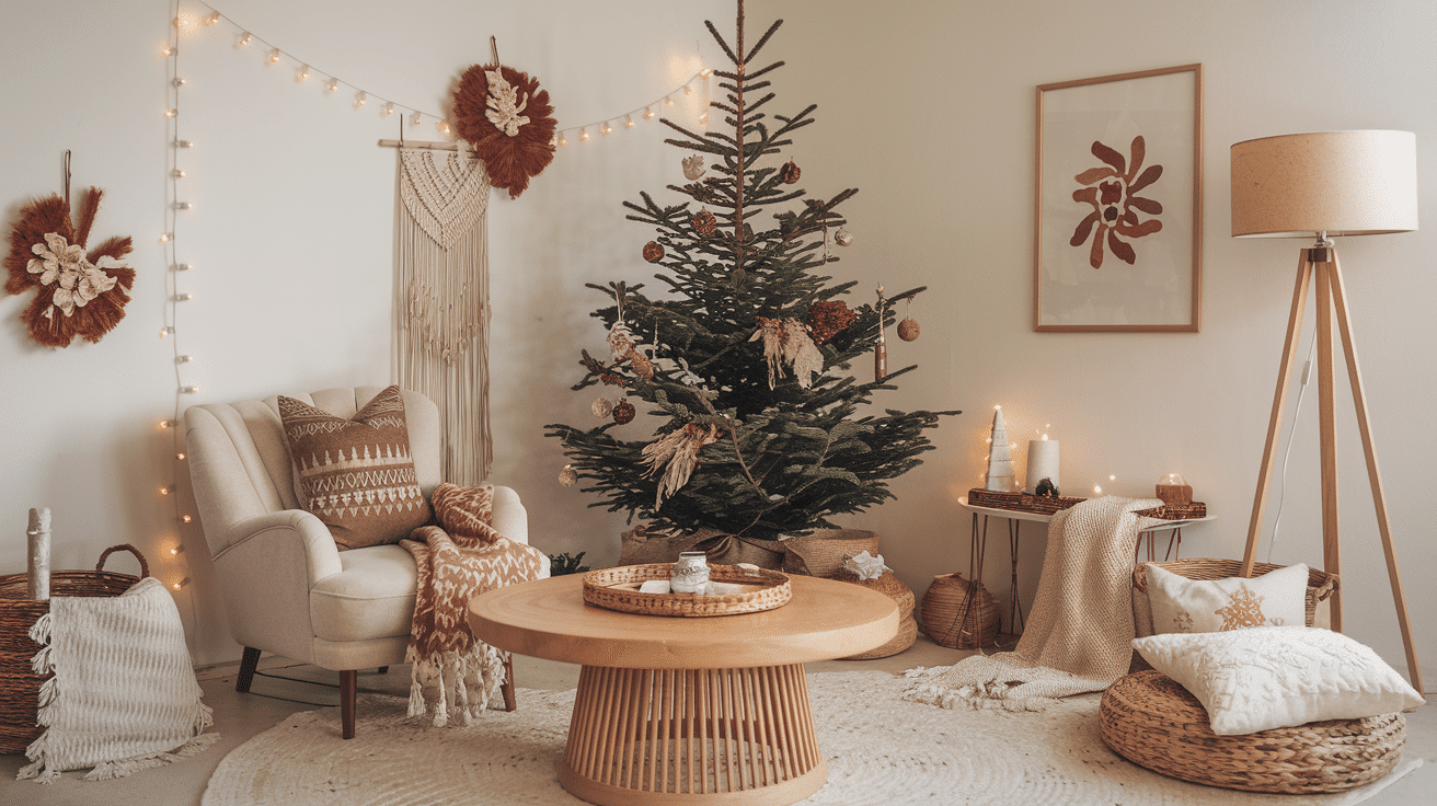 Boho Chic Christmas theme