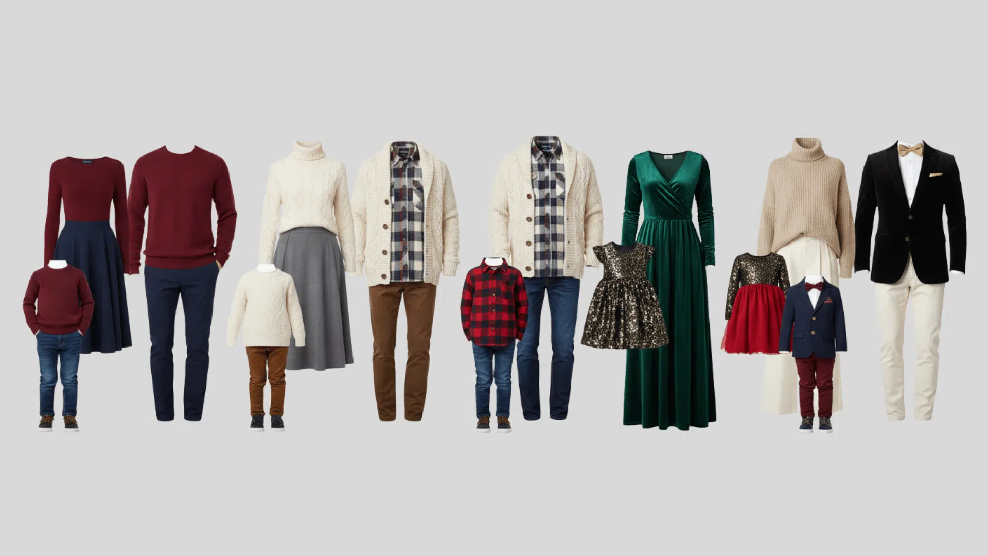 Christmas Outfit Ideas Families and Groups