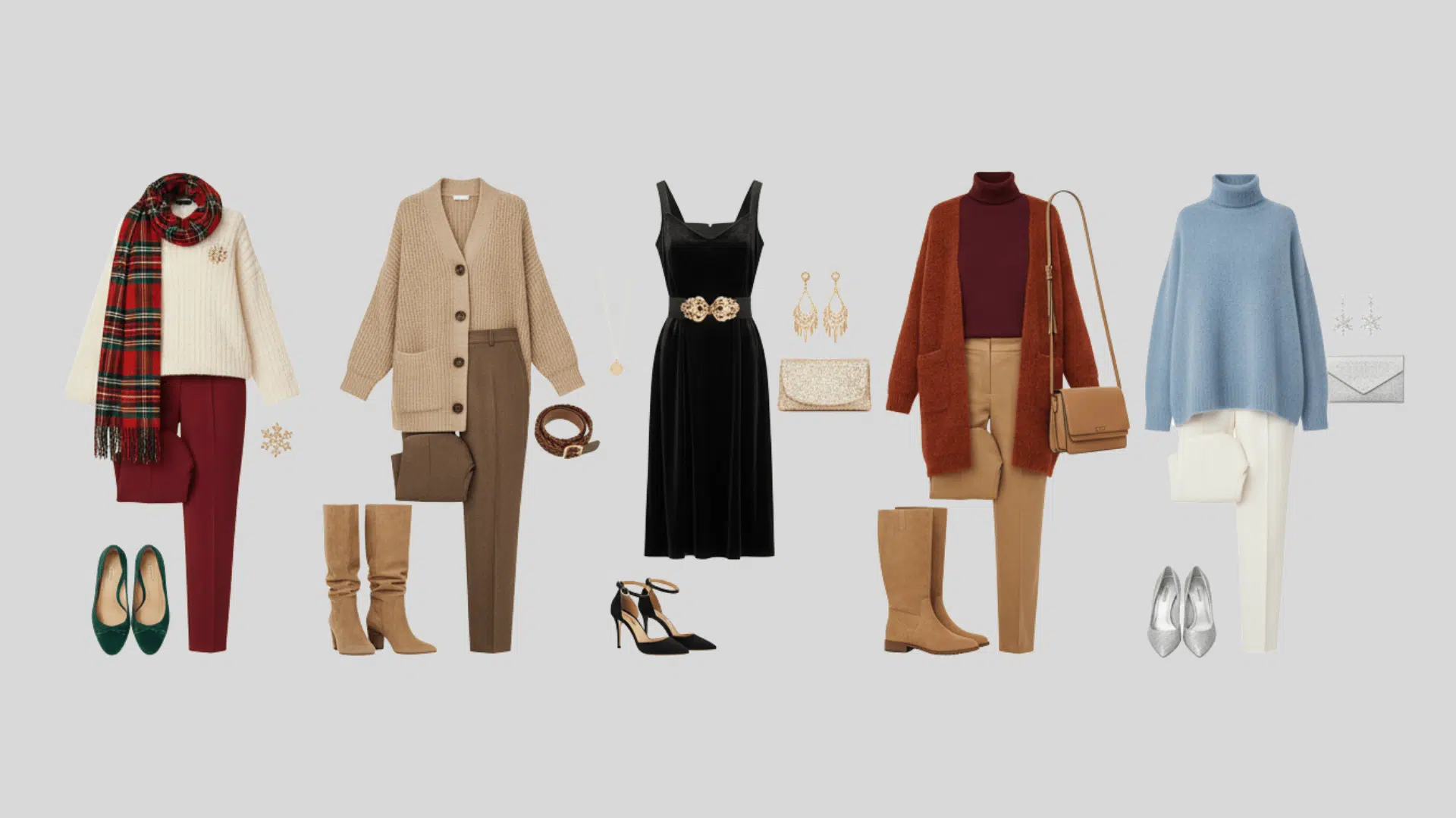 Christmas Outfit Ideas by Color Palettes
