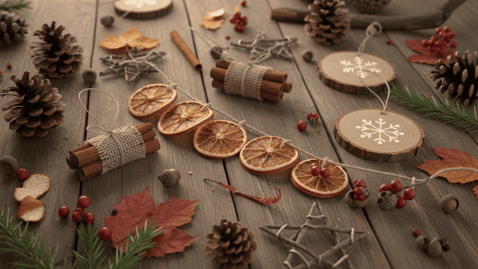 DIY Christmas Ornaments for Natural Material