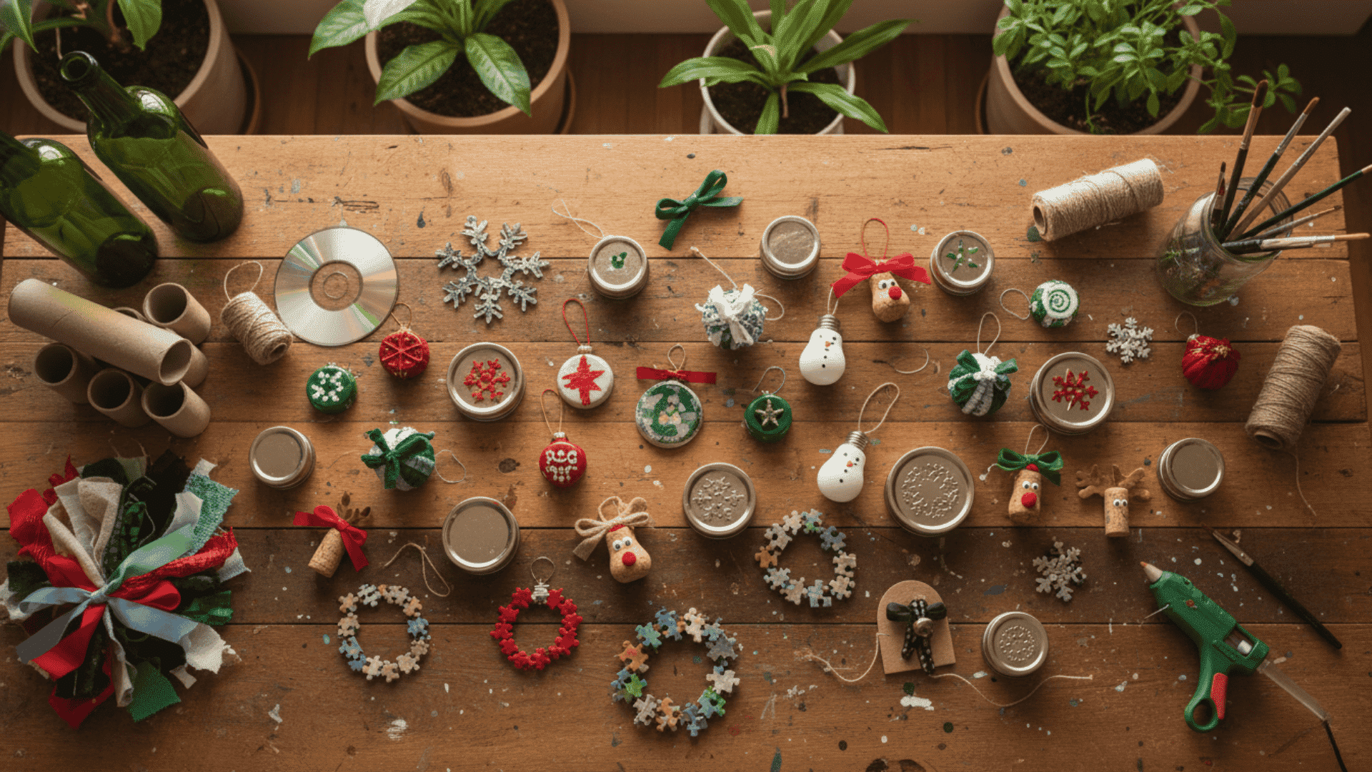 DIY Christmas Ornaments for Recycled and Upcycled