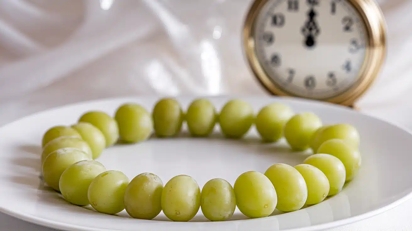 Eating Grapes to Symbolize Abundance