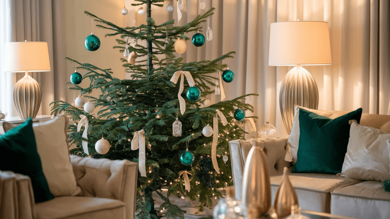 Emerald and Champagne christmas Theme