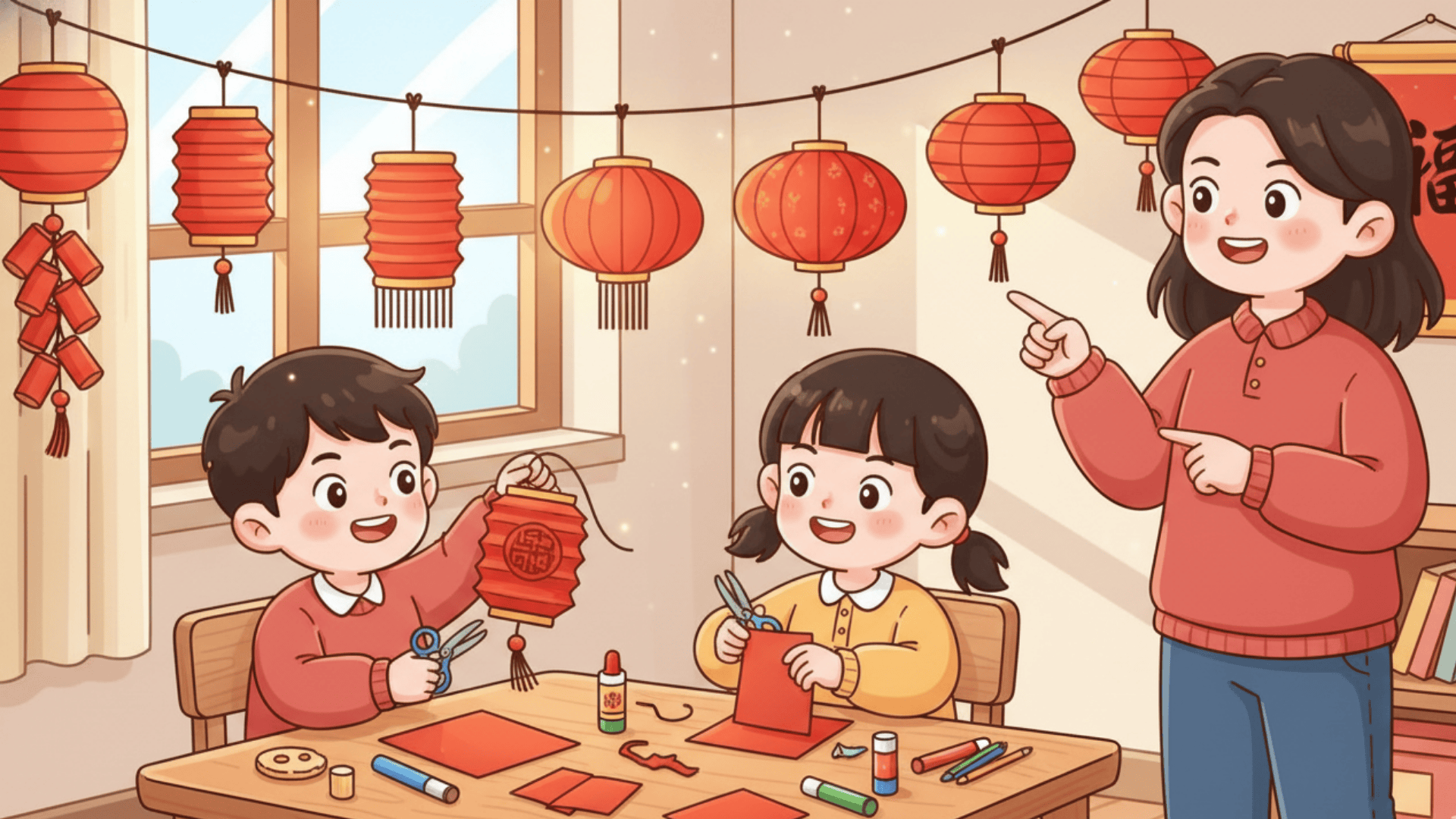 Make Red Paper Lanterns