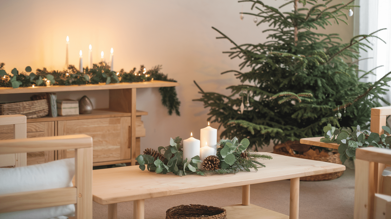 Minimalist Greenery christmas Theme