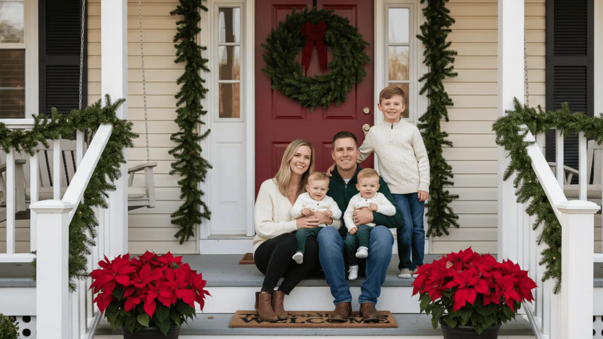 Outdoor Family Christmas Photo Ideas