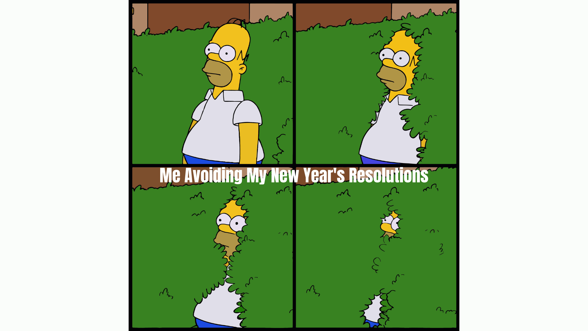 The Simpsons Homer Backing Into Bushes