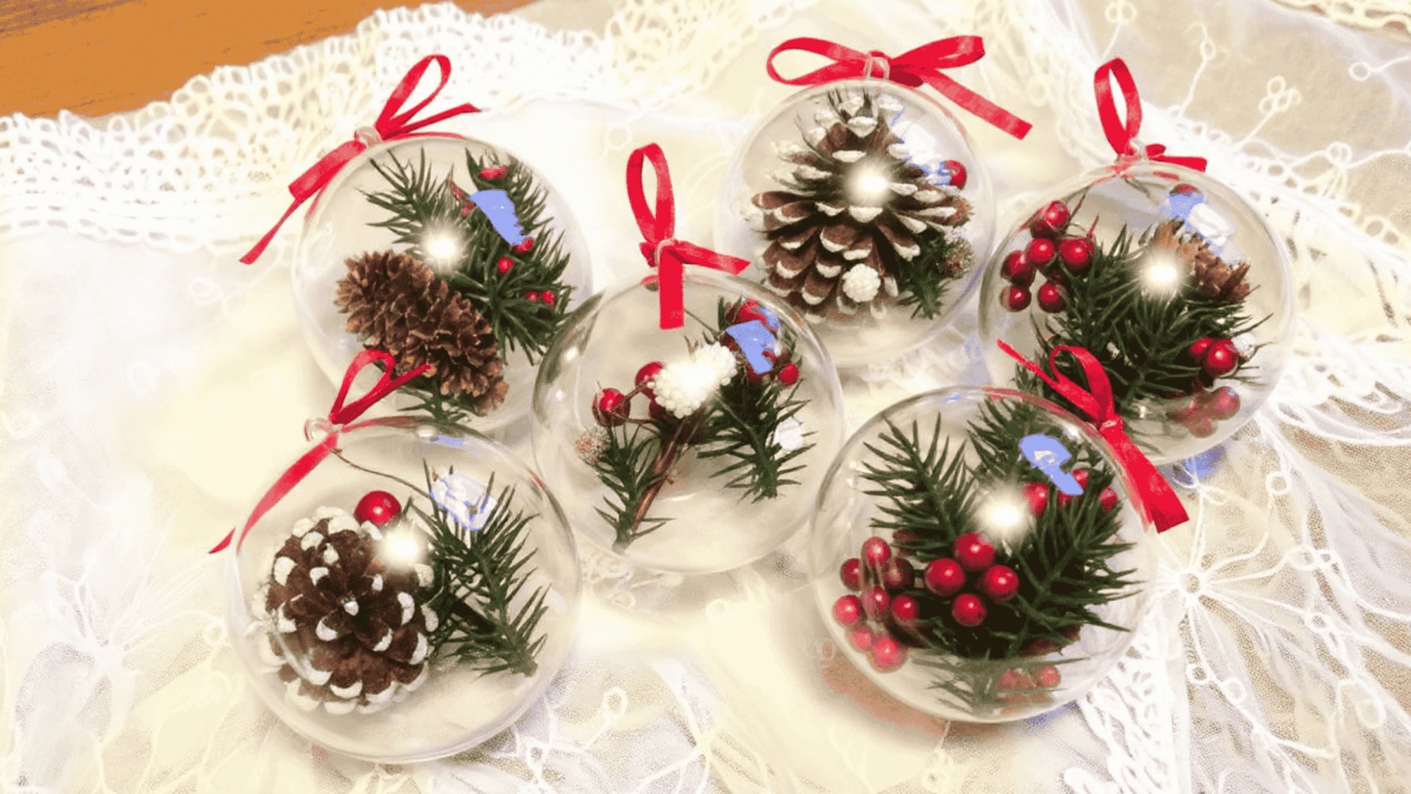 christmas arts and crafts clear plastic bauble fillers