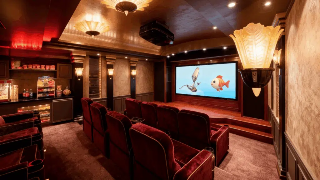classic cinema style home theater