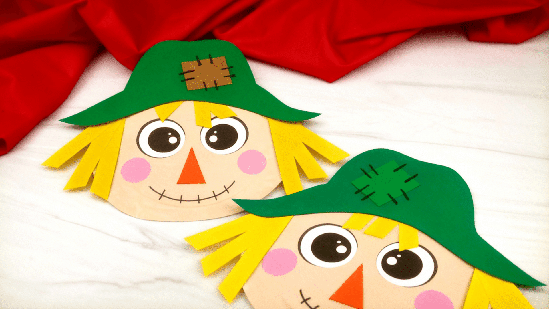 fall arts and crafts for kids easy paper plate scarecrow