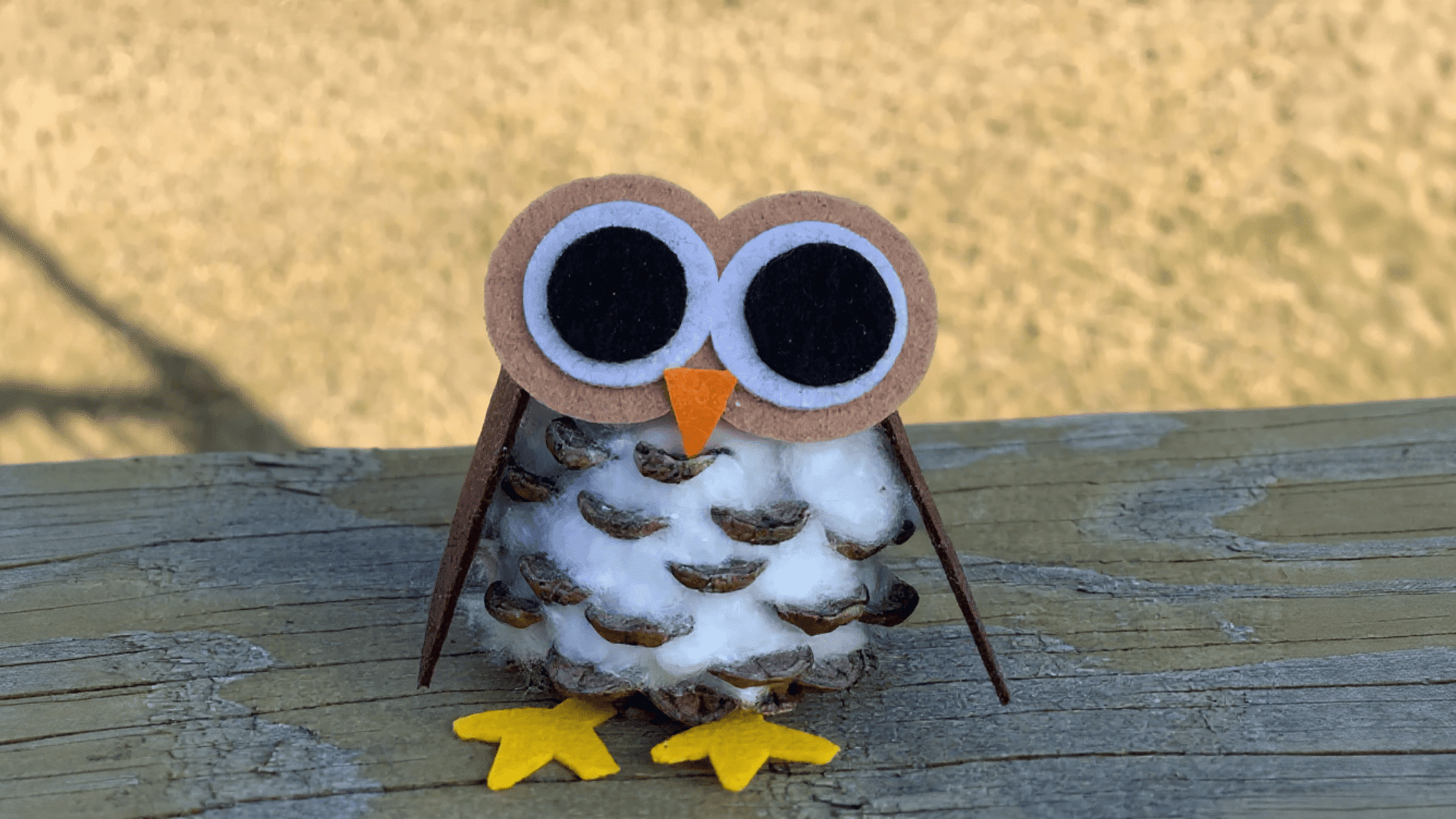 fall arts and crafts for kids easy pinecone owl craft