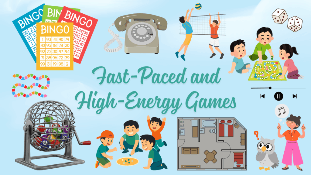 fast paced and high energy games for family night