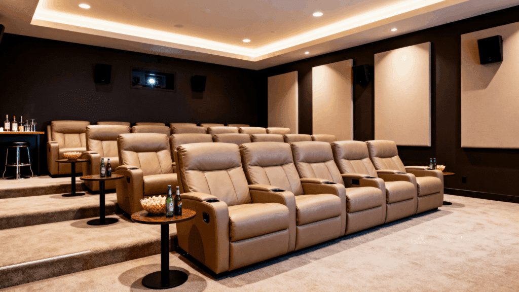 luxury lounge home theater