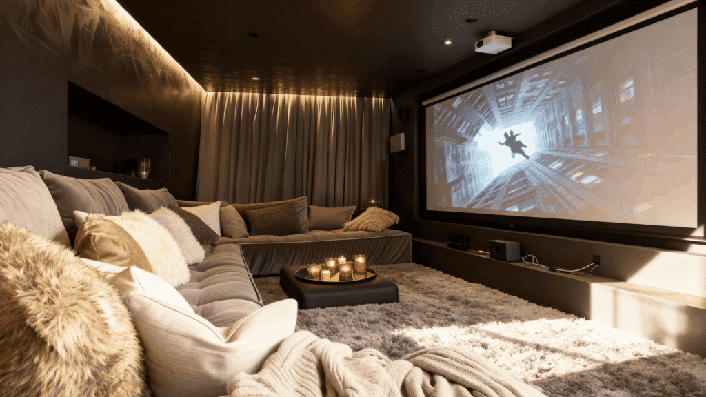 modern minimalist home theater