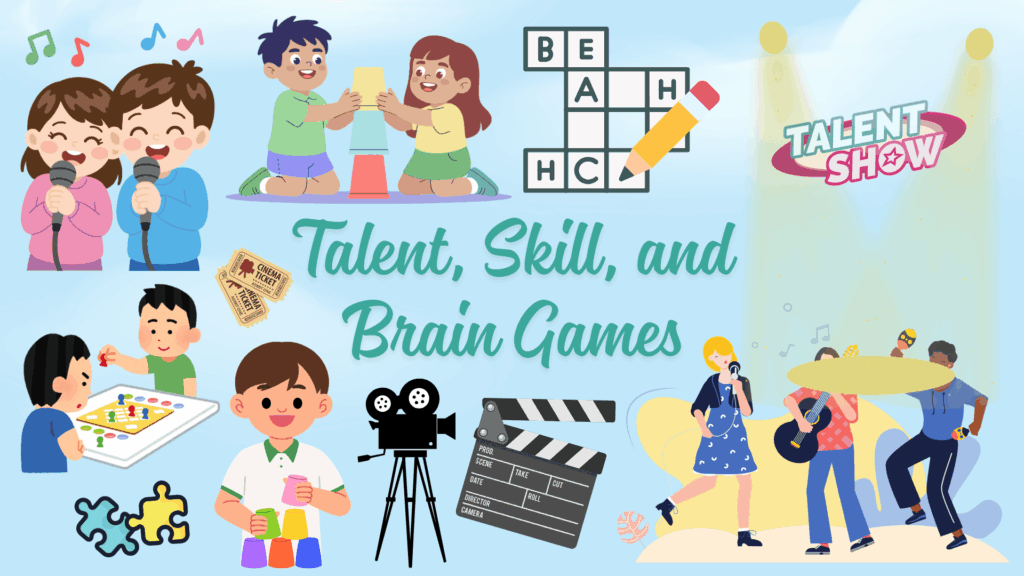 talent skill and brain games for family night