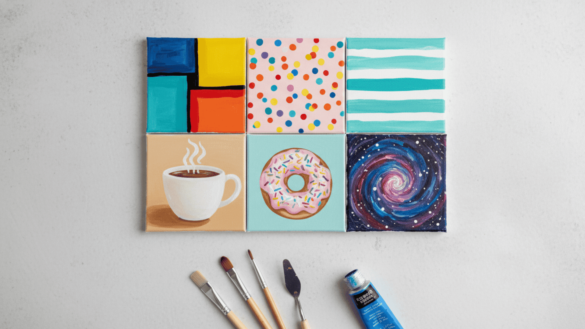 Abstract Patterns and Everyday Objects Painting Ideas