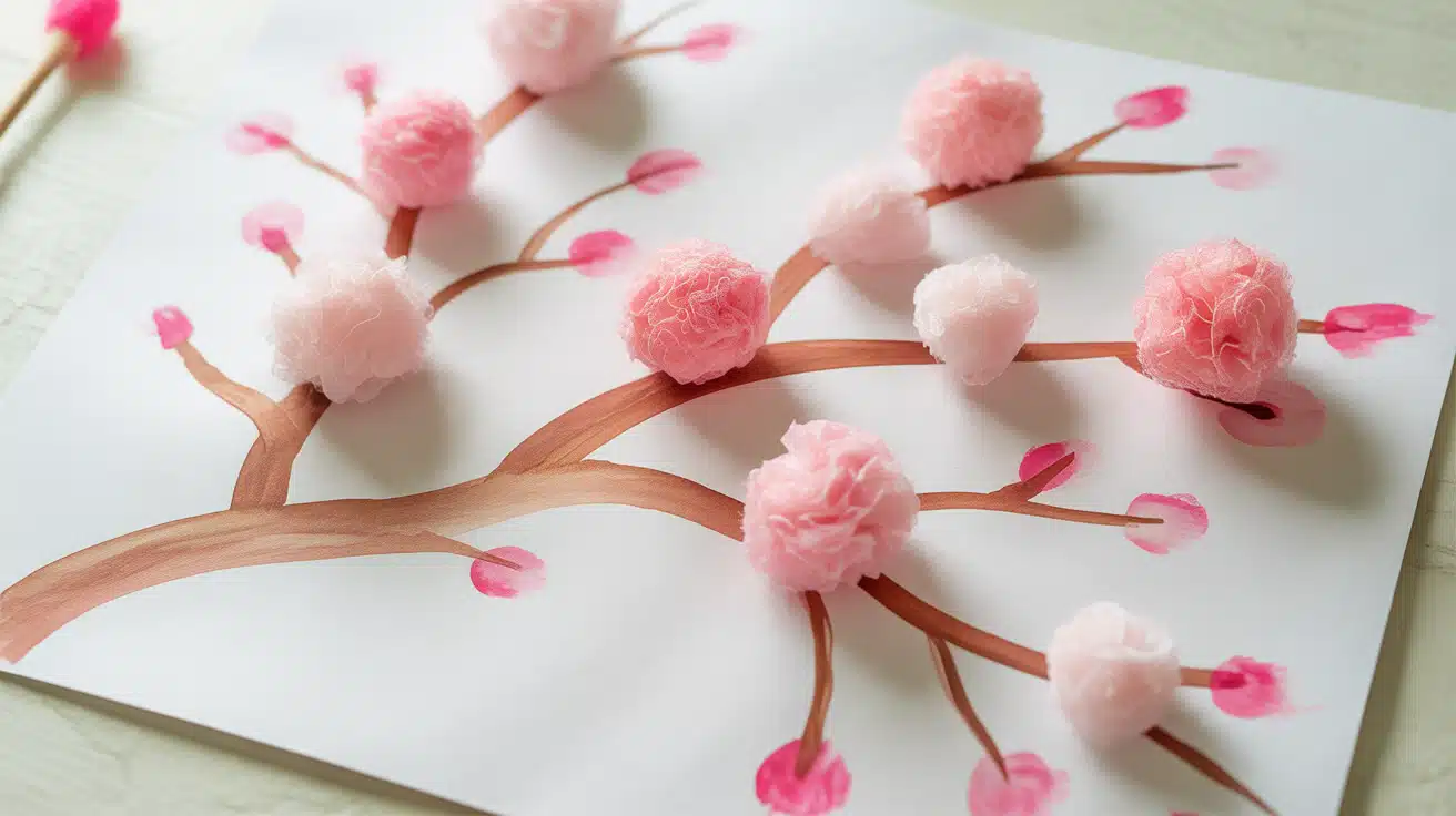 Cherry Blossom Branch Art