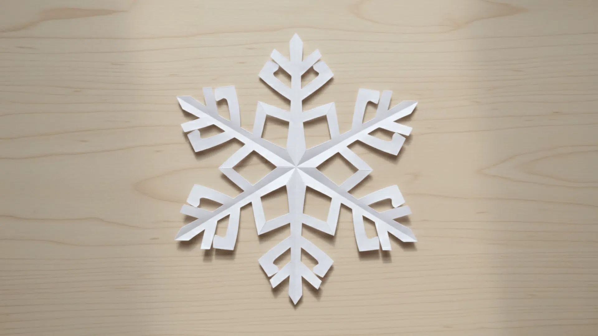 Classic 6 Sided Paper Snowflake