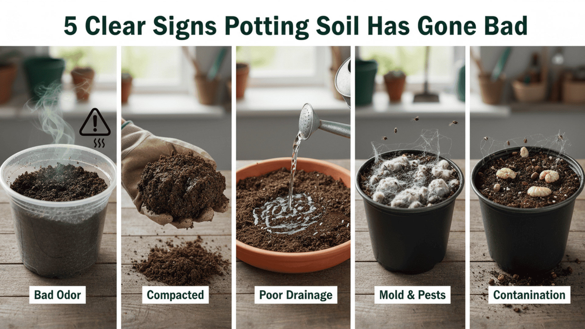 Clear Signs Potting Soil Has Gone Bad