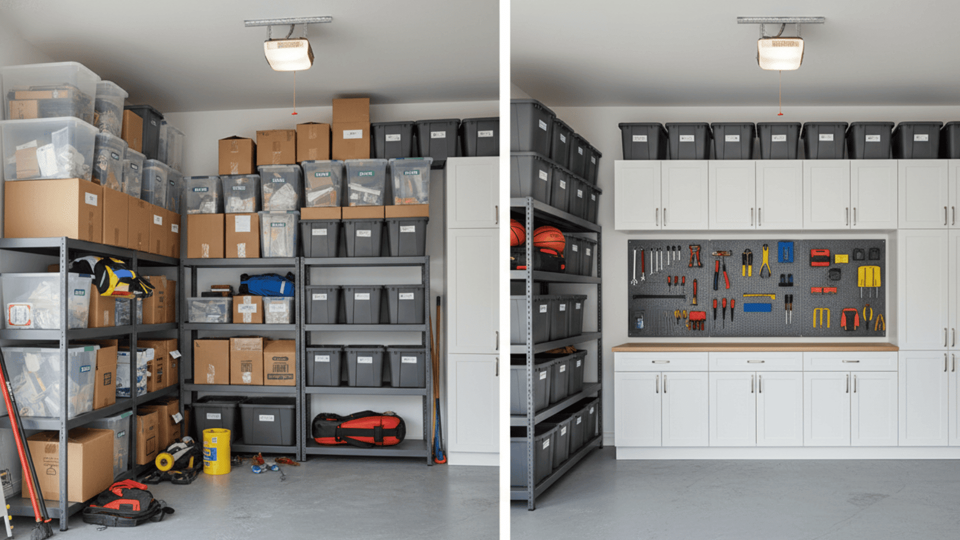 Garage Organized Storage System