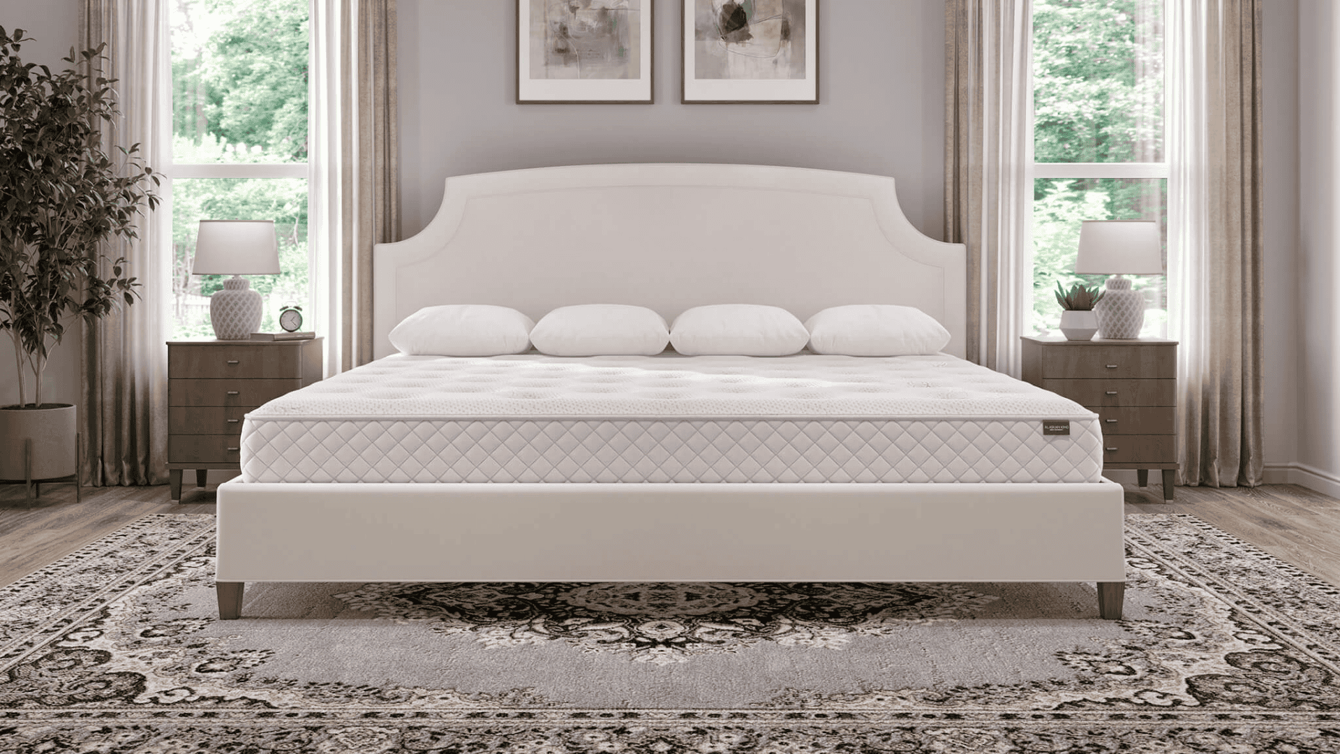 King Bed Rug Placement