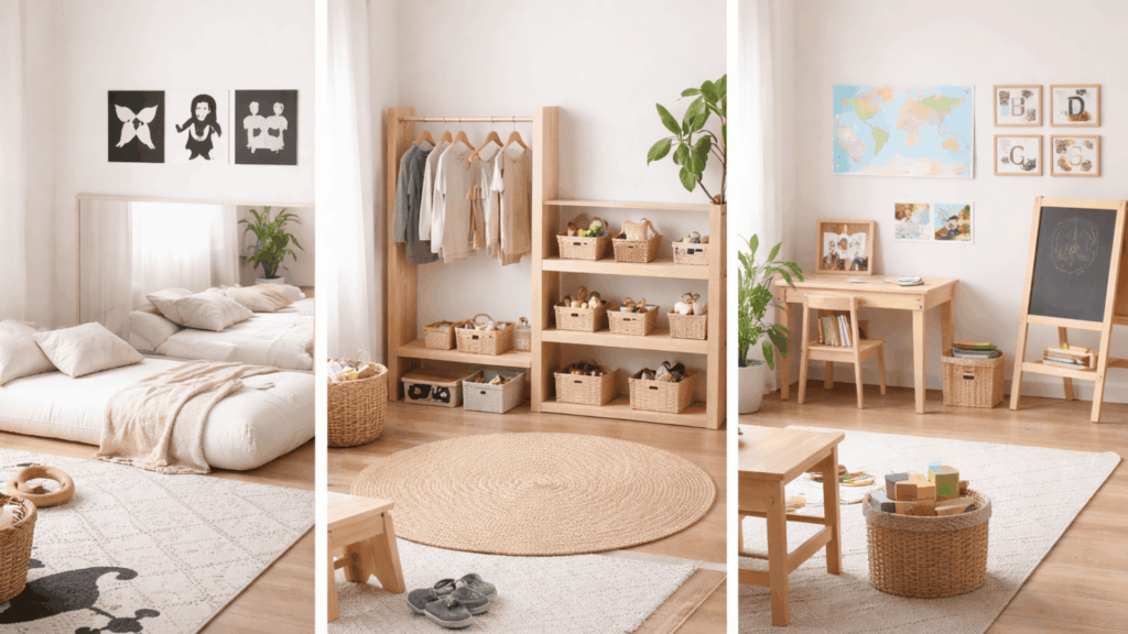Montessori Bedroom Setup for Different Ages