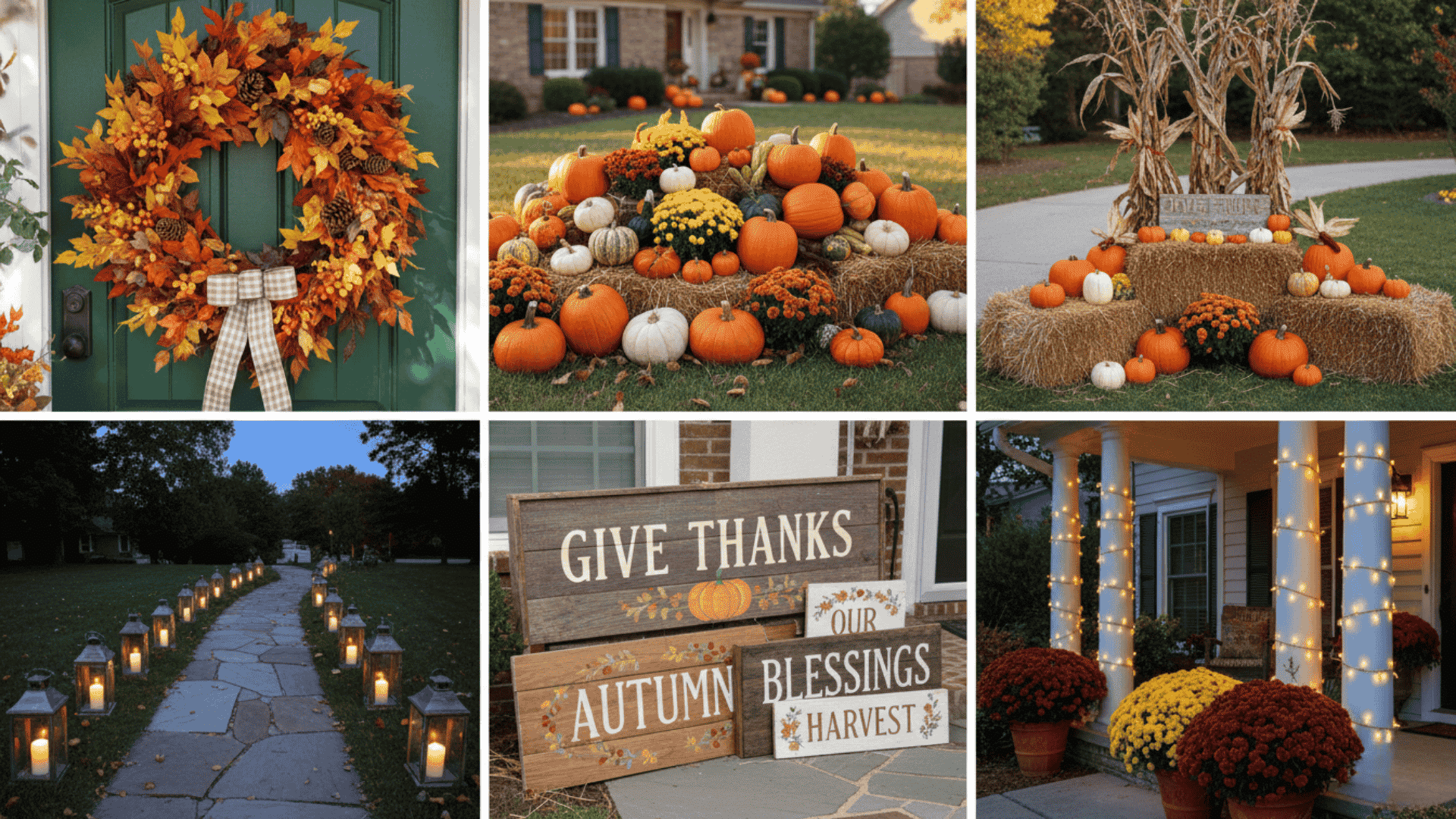 Outdoor Thanksgiving Decoration Ideas