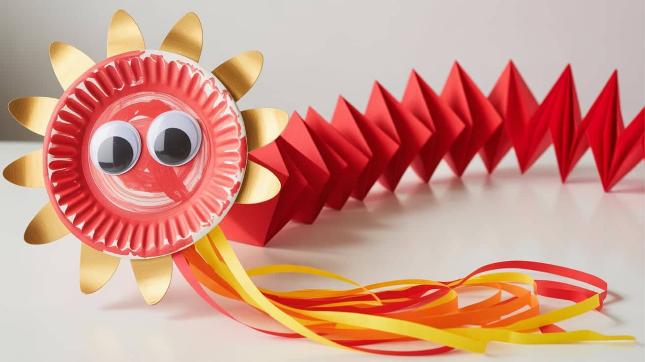 Paper Plate Dragon Craft