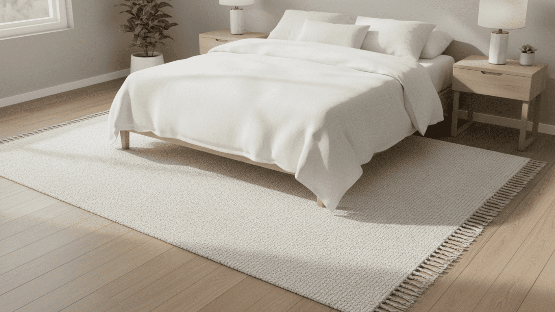 Queen Bed Rug Placement