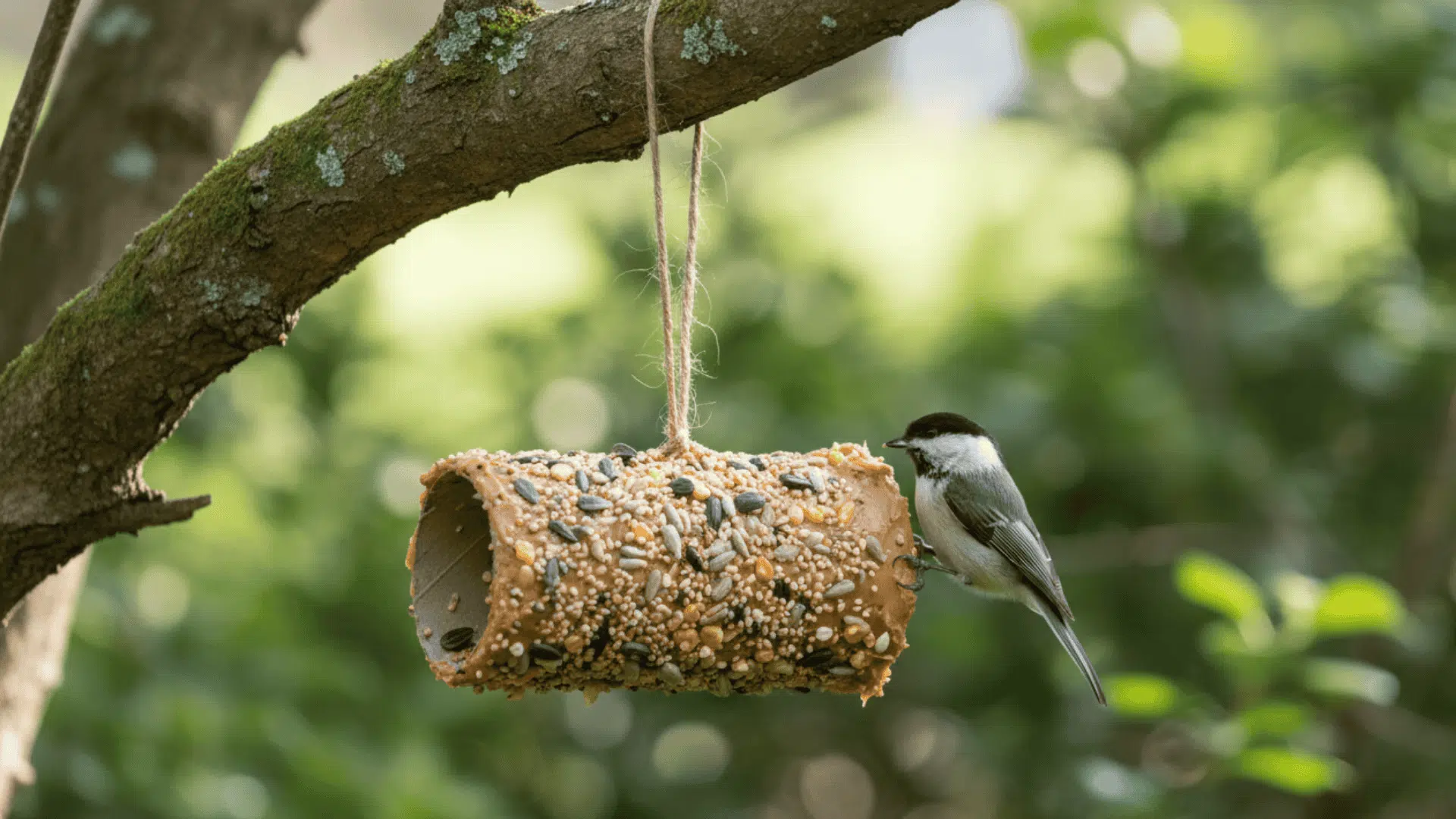 Recycled Toilet Paper Roll Feeder