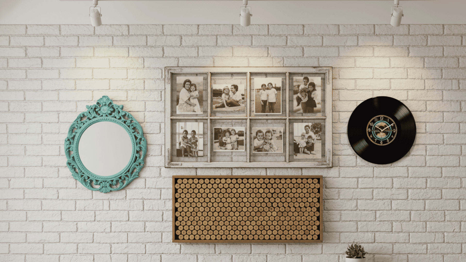 Repurposed Household Items Wall Art Ideas