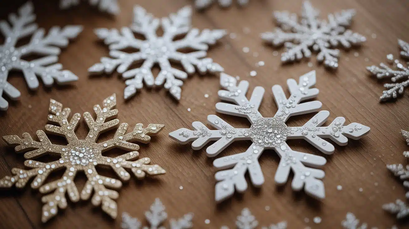 Snowflakes with Glitter