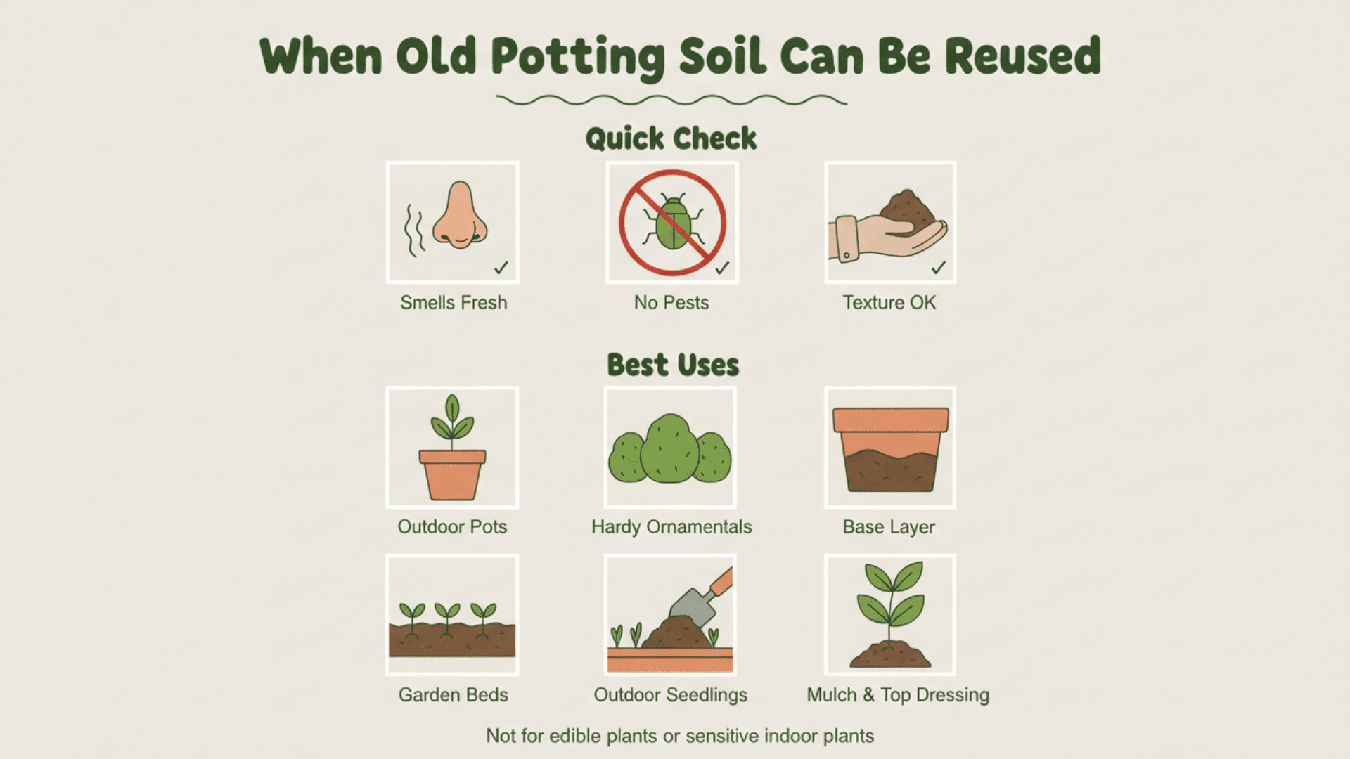 When Old Potting Soil Can Be Reused