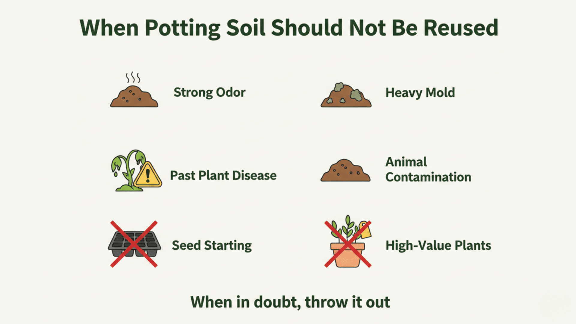 When Old Potting Soil Should Not Be Reused