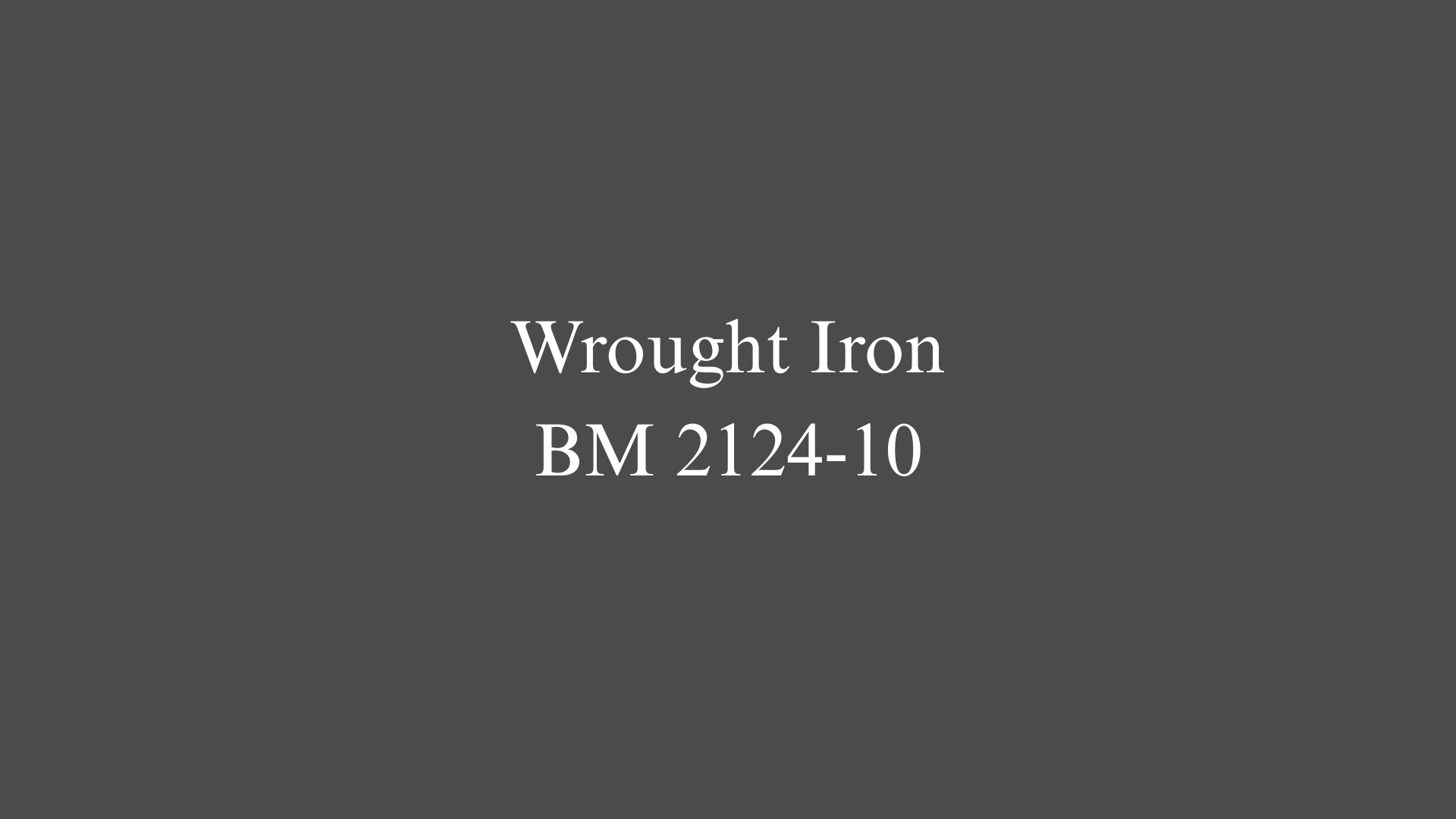 Wrought Iron 