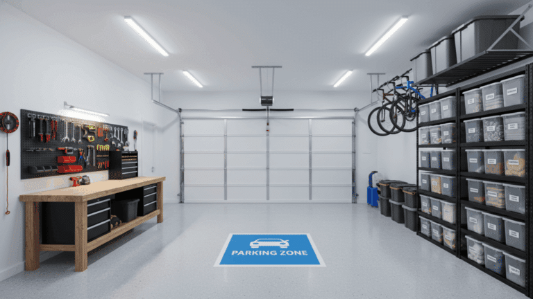 before and after garage makeover