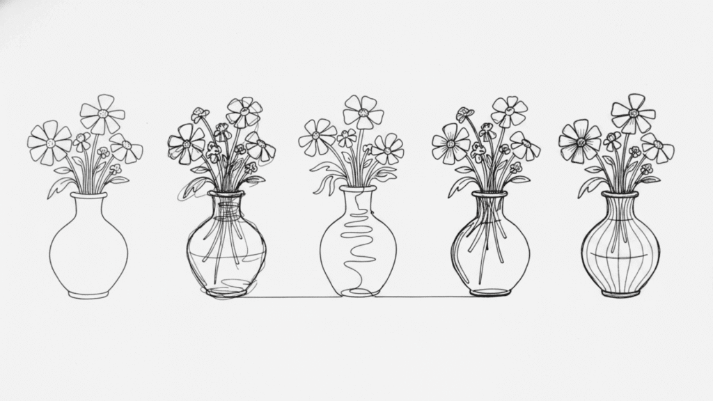 types of contour drawing