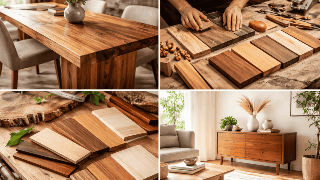 types of wood for furniture