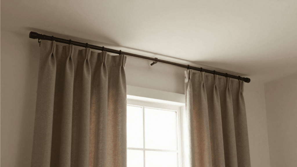 Ceiling Mounted Curtain Rods