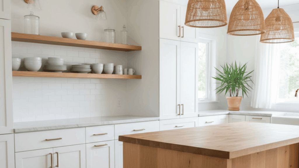 Coastal Kitchen With Contrast