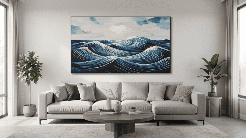 Hang Oversized Coastal Artwork