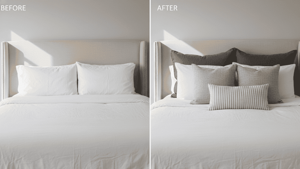 How to Arrange Pillows Step by Step