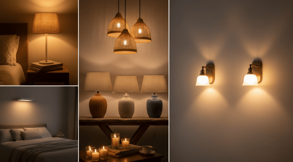 Lighting and Atmosphere Earthy Bedroom Ideas