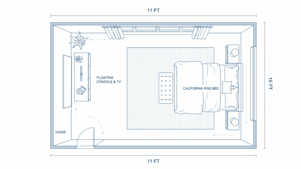 Long and Narrow Room