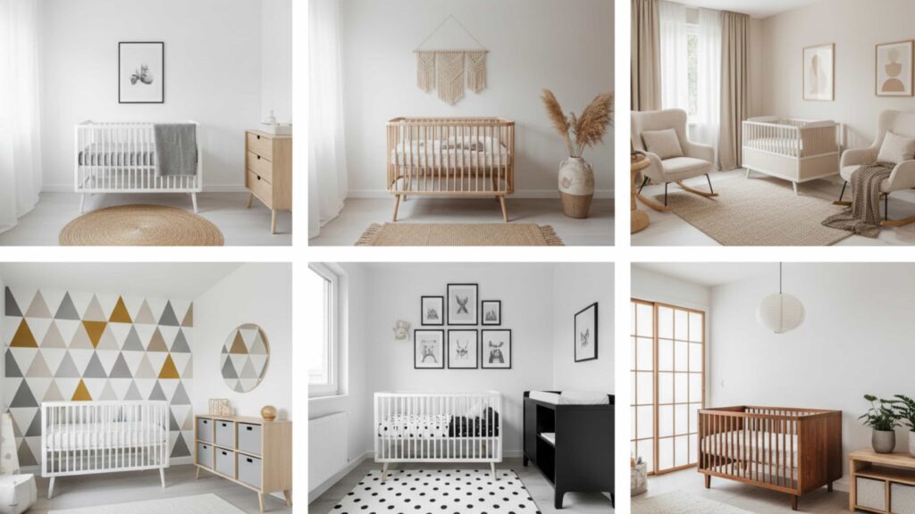 Modern & Minimalist Nursery Themes